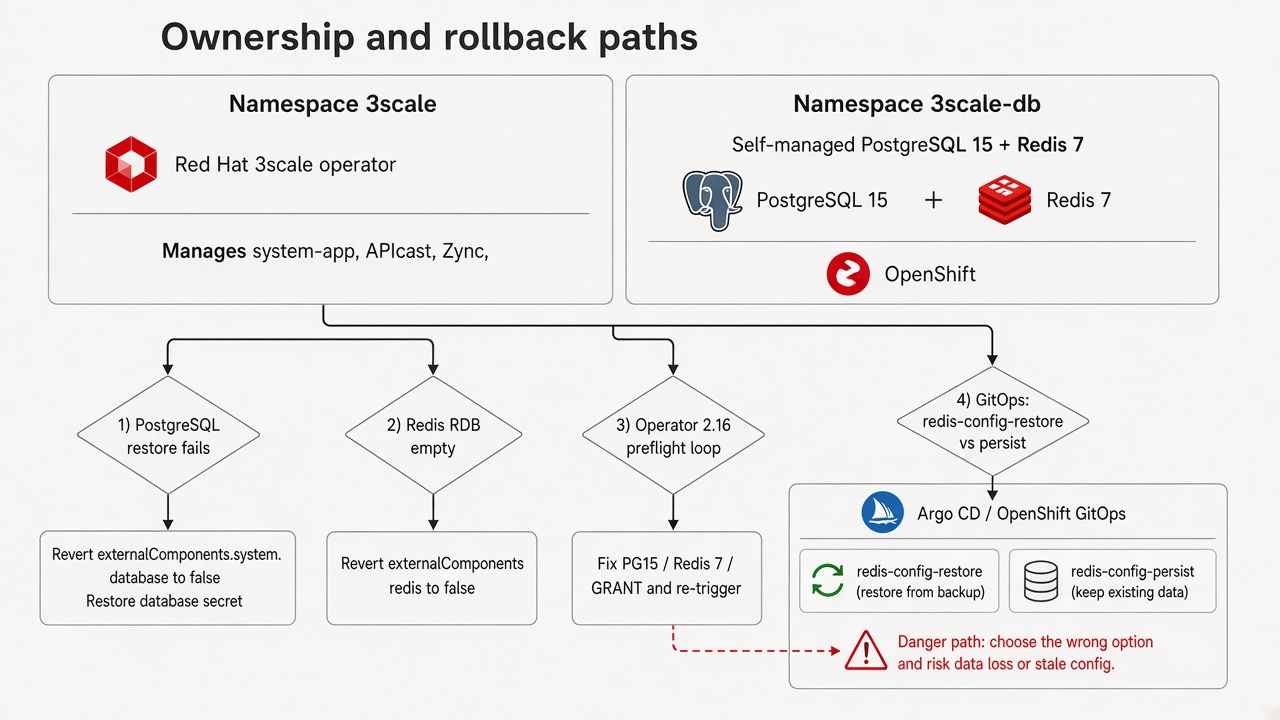 Ownership and rollback paths
