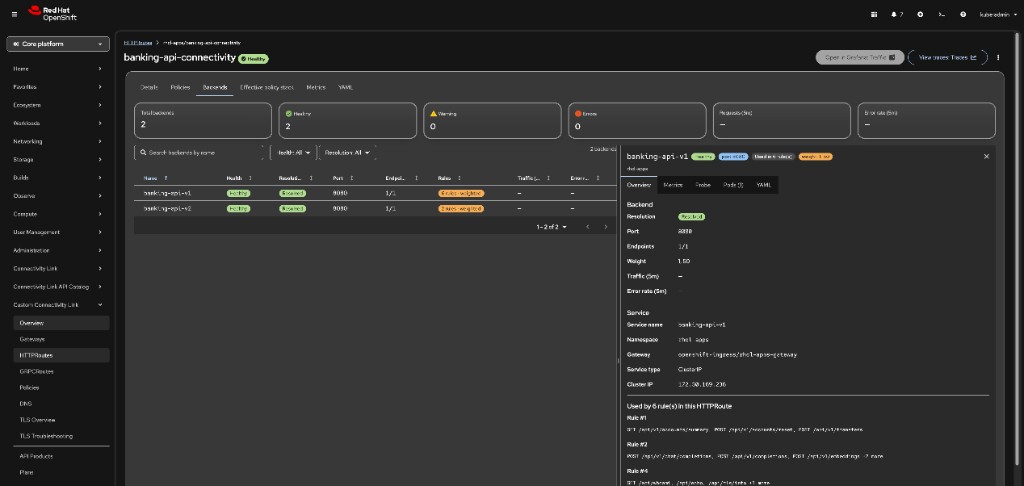 HTTPRoute backends