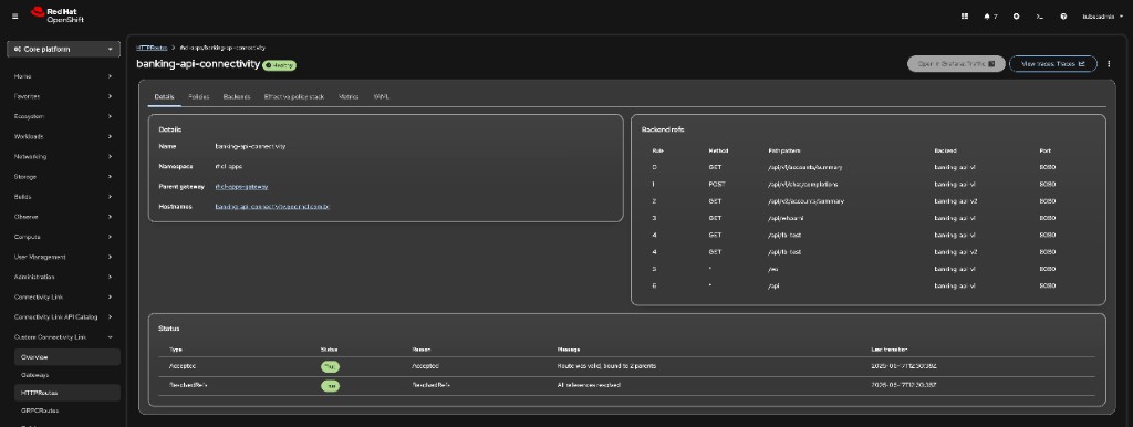 HTTPRoute detail