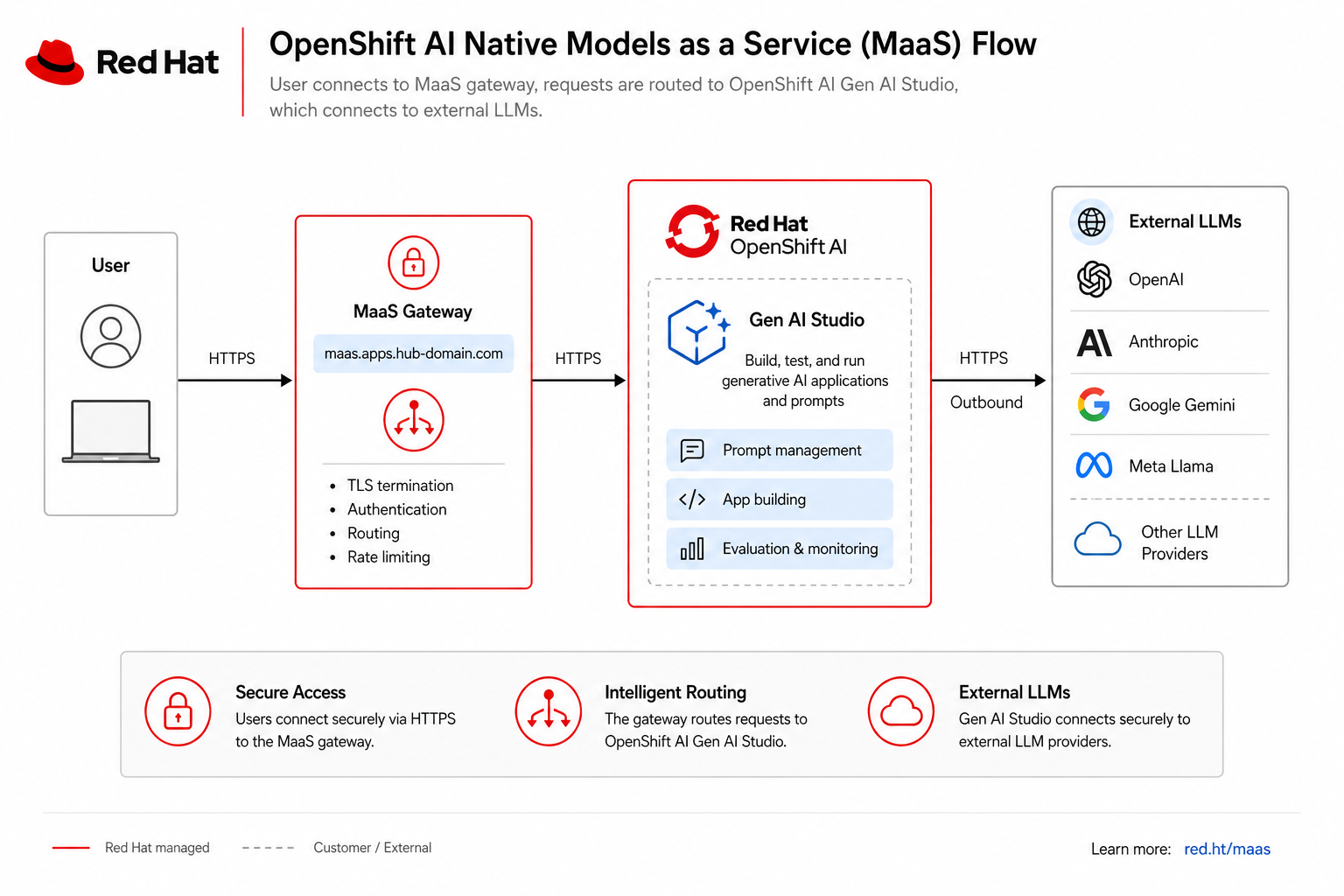 Module 09 activity overview — OpenShift AI native MaaS
