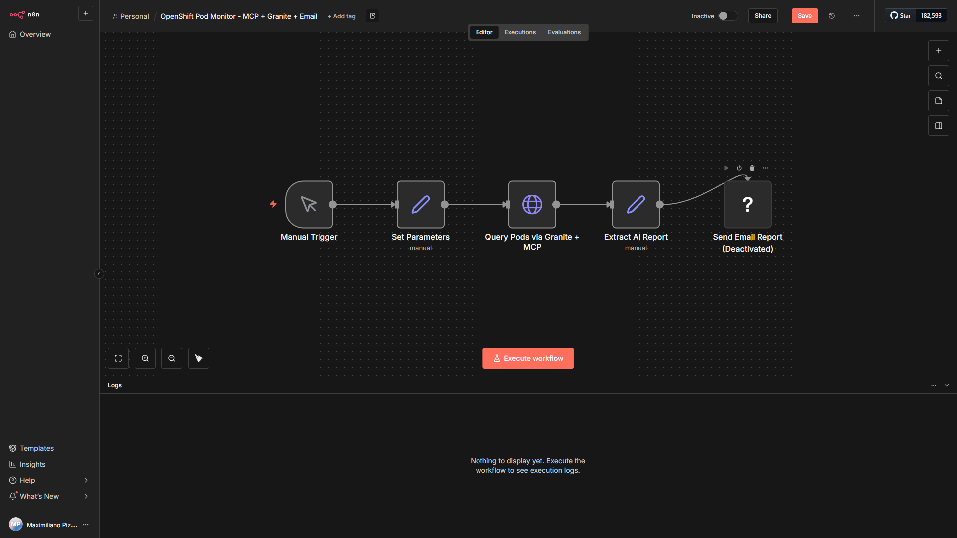 Pod Monitor MCP + Granite + Email