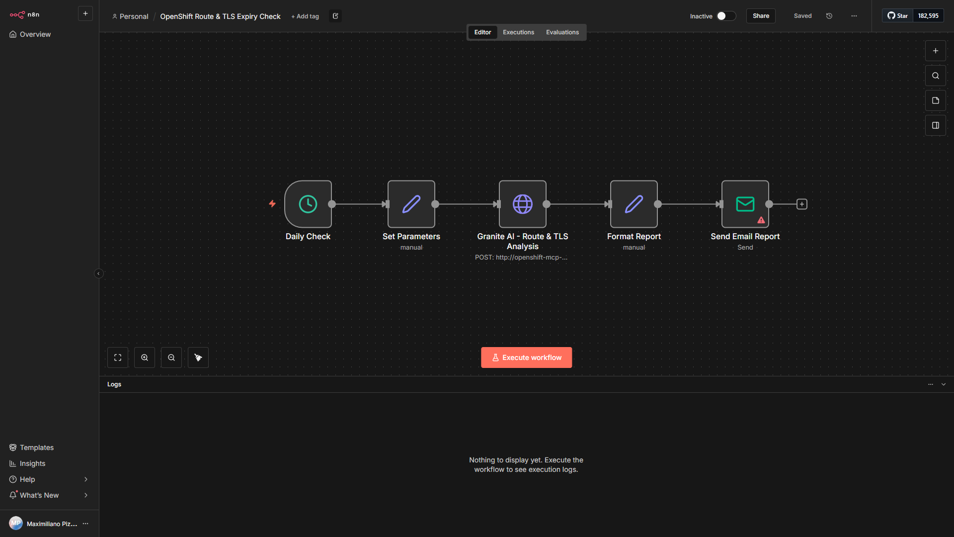 Route TLS Expiry Check