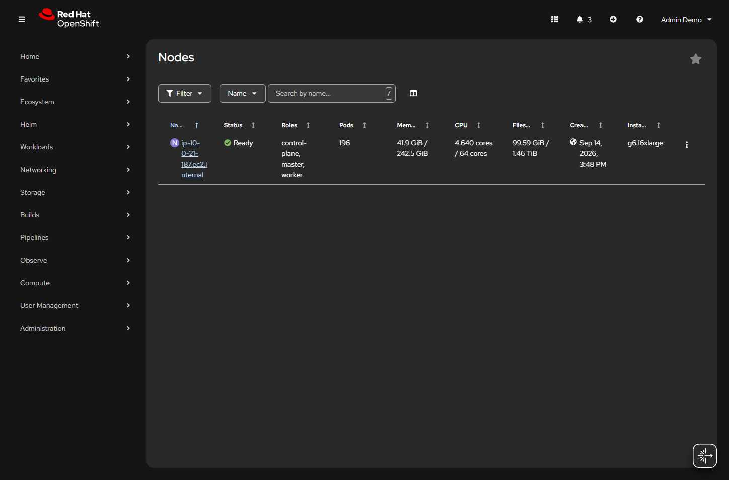 g6.16xlarge node Ready control-plane and worker