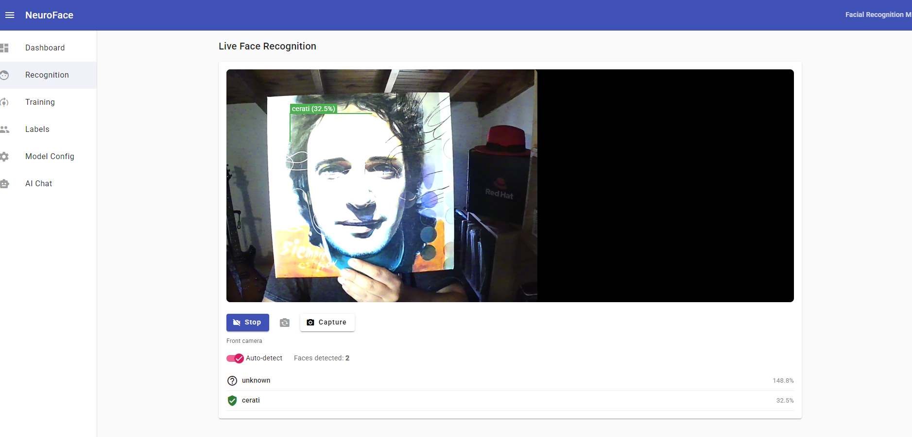 NeuroFace Training Test