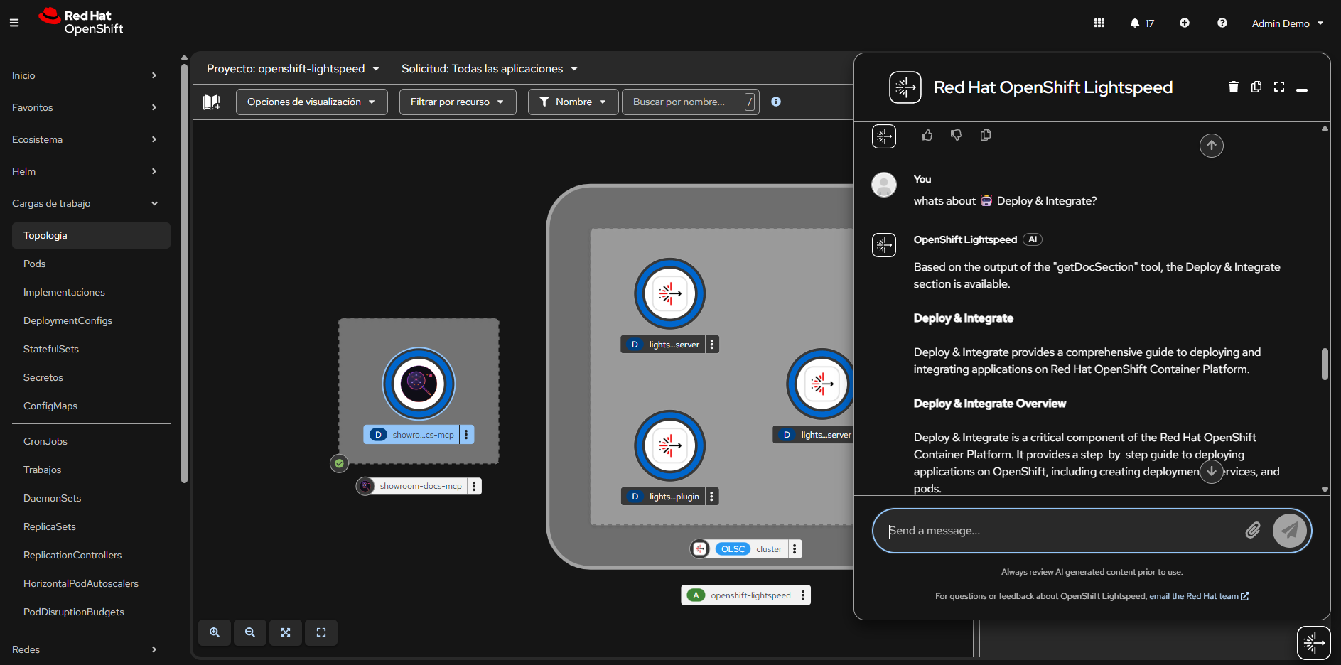 Lightspeed Chat with MCP