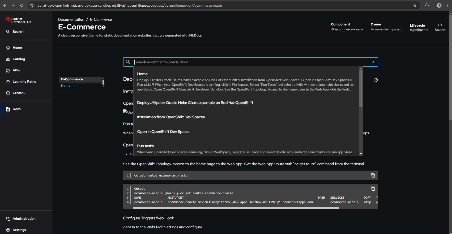 Developer Hub Documentation
